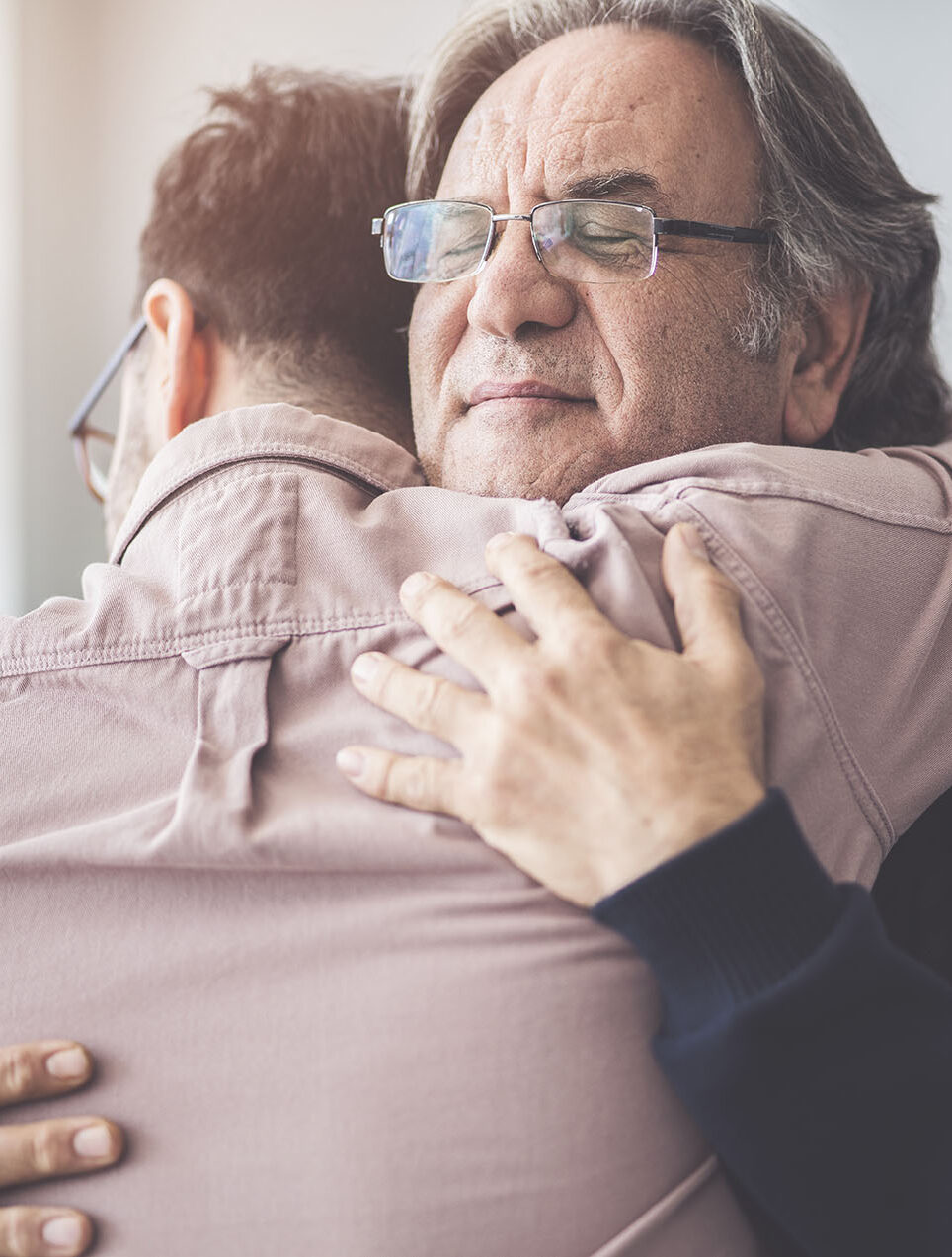 Detox Treatment Proud Dad Hugs his Son
